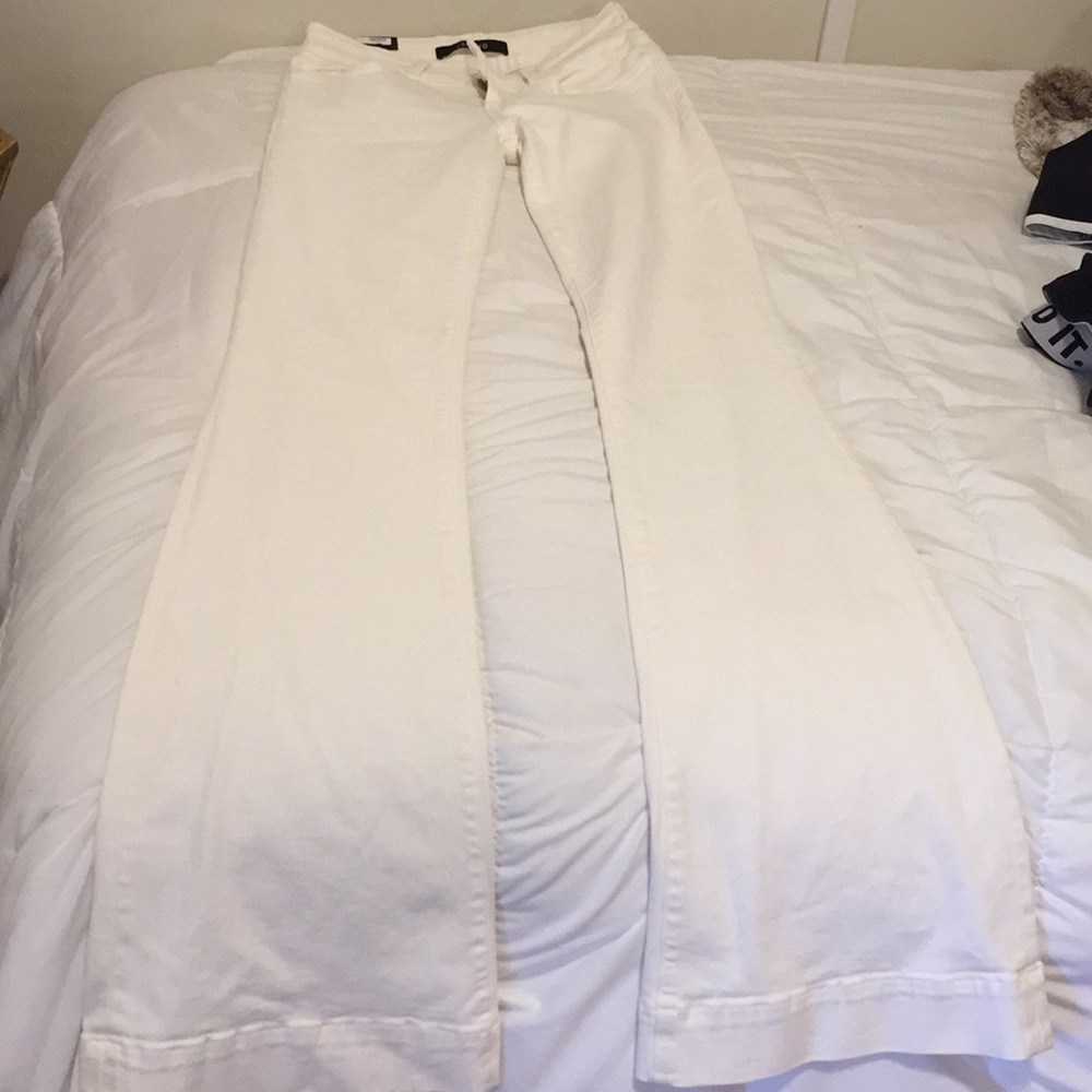 J Brand white flare jeans